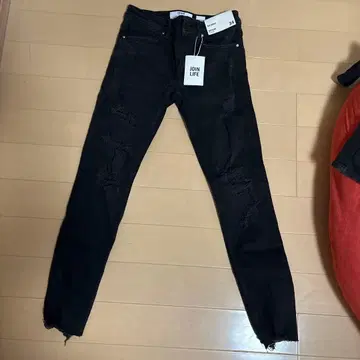 Bershka 스키니 데님 블랙 EUR34