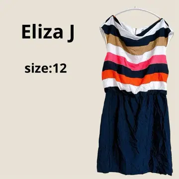 Eliza J 스트라이프 슬리브리스 원피스 12