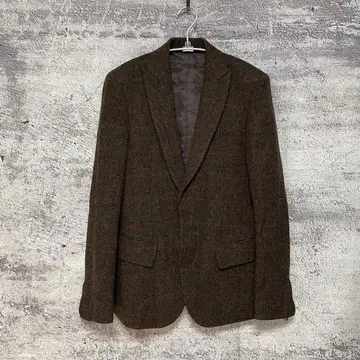 새상품급 undecorated man 헤비 울 체크 2B 자켓 히요쿠