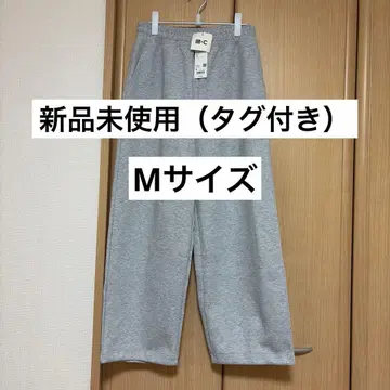 [ UNIQLO ] 맨투맨 와이드 팬츠/표시 사이즈 M 사이즈 그레이