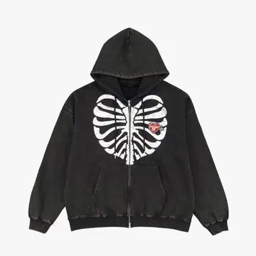 TREASURE PULSE ON 집업 후디 블랙