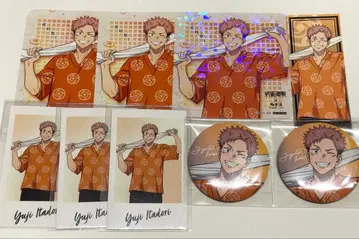 극락탕 주술회전 코스터 스티커 폴라샷 캔뱃지 이타도리 유우지