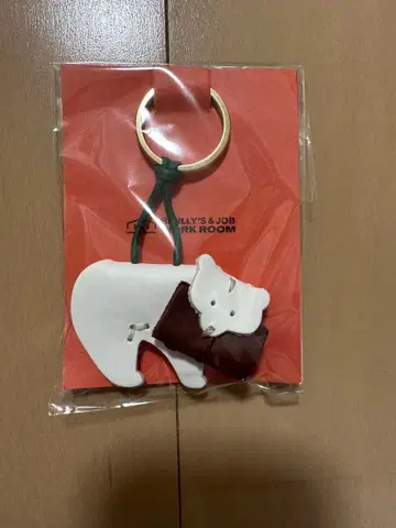 [레어] 트래블러스 노트 곰 노트, 키링, 화이트 베어, 가죽