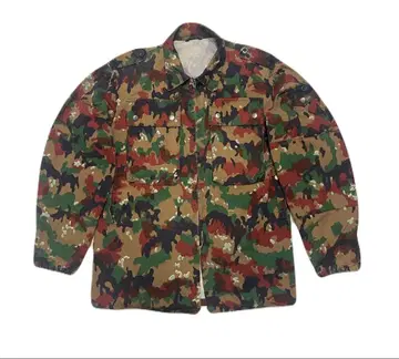 80s 스위스군 M83 카모플라쥬 밀리터리 자켓 군용 유럽