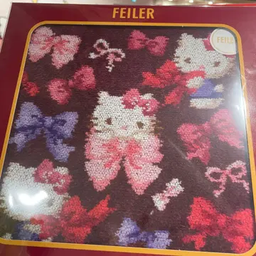 FEILER 페이러 산리오 헬로키티 손수건 리본