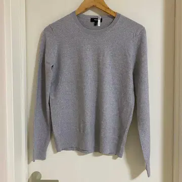 Theory 그레이 긴팔 니트 스웨터 S