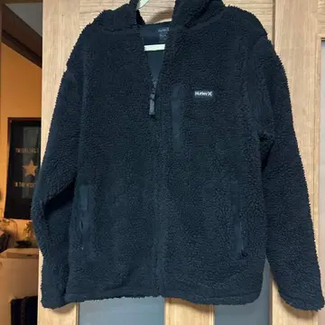 Hurley 플리스 자켓 블랙 M