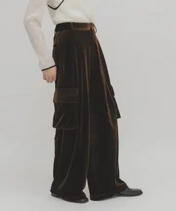 KBF 벨로아 카고 팬츠 브라운