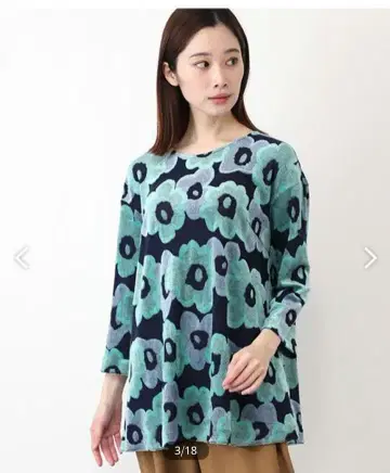 타바사 벨로아 플라워 컷 자카드 튜닉 택 포함