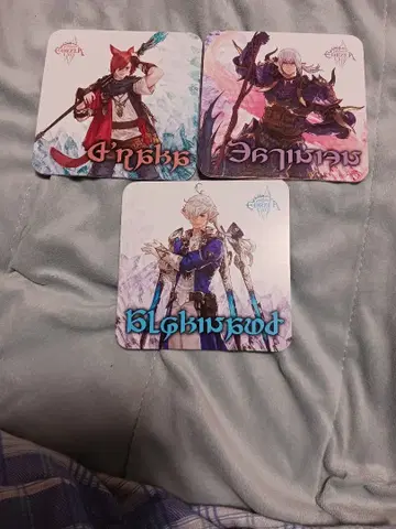 에오르제아 카페 직업 코스터 세 장