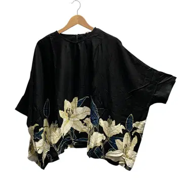 [카야] 백합 쿨 탑 블랙