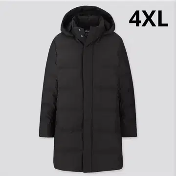 새상품급 유니클로 심리스 다운 코트 다운 자켓 4XL