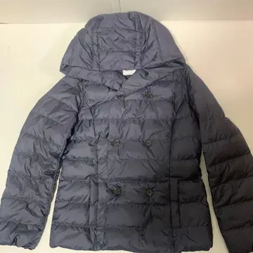 후드 부착 다운 자켓 네이비 L