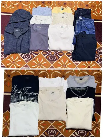 유니클로 외 겨울 의류 묶음 판매 유즈드 니트 스웨터 T셔츠 청바지 외