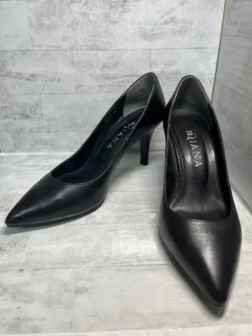 [컨디션 최상] DIANA 가죽 펌프스 블랙 24cm