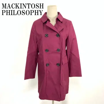LA8815 매킨토시 철학 트렌치코트 빨간색 코튼 38