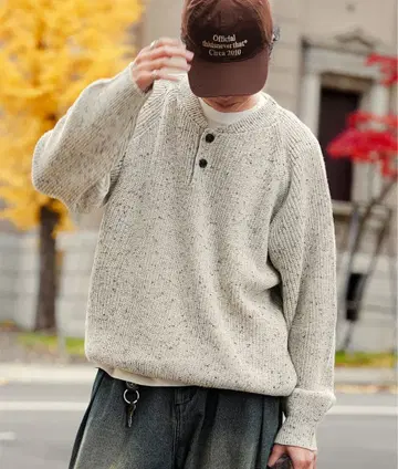 [ 미사용 새상품 ] Bleme 헨리넥 니트 M 사이즈