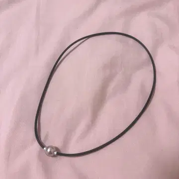 Phiten 핑크 펄 목걸이 45cm