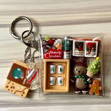 가챠 파우치 곰돌이 루돌프 카페 크리스마스