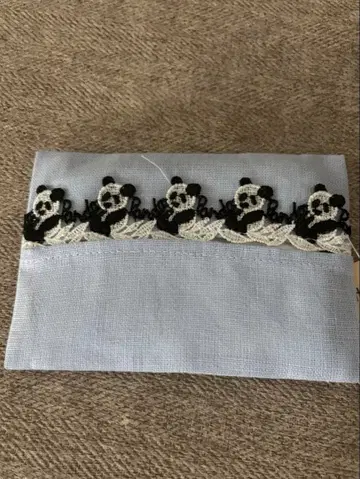 미사용품 긴자와 레이스 티슈 케이스 & 파우치