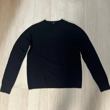UNIQLO 유니클로 캐시미어 크루넥 니트 블랙 M