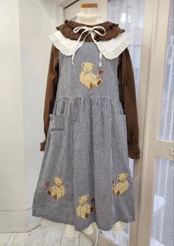 키이치고 코엔지 구제 의류점 곰 원피스