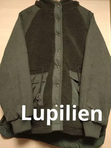 Lupilien 보아 x 코듀로이 x 나일론 미들 기장 코트 F