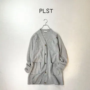 PLST 울 롱 가디건 니트 스웨터