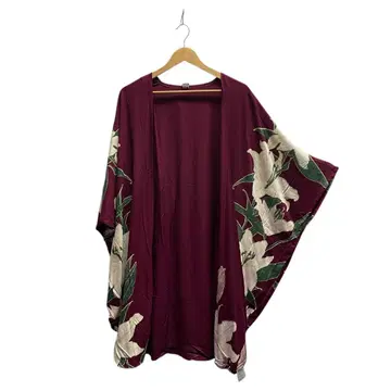 [카야] 백합 향기 후리소데 UV 겉옷 보르도