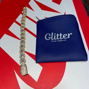 glitter Clustered Tennis Chain Bracelet