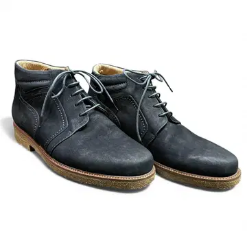 Lancel 란셀 블랙 스웨이드 가죽 처카 부츠