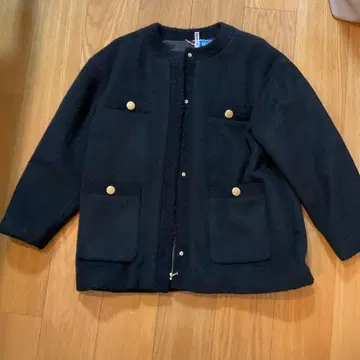 CELFORD 노카라 자켓 블랙