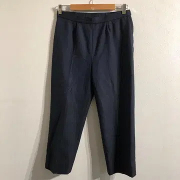 새상품급 네이비 스트라이프 슬랙스 팬츠