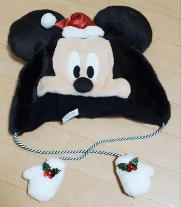 [미사용 새상품] 미키 미니 크리스마스 팬캡