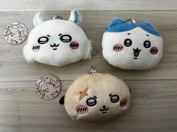 치이카와 (먼작귀) 패스 케이스 하치와레 모몽가 랏코 3개 묶음 판매