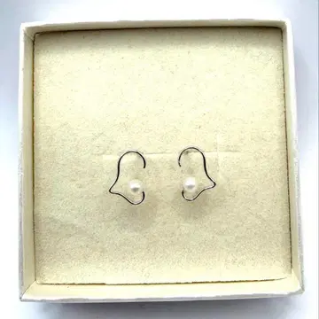 K10 WG 하트 펄 귀걸이