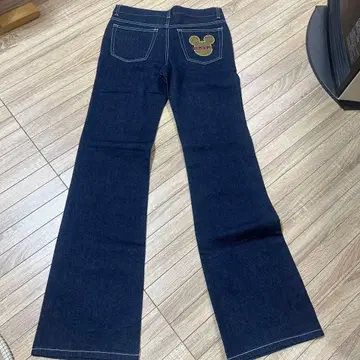 빈티지 미키마우스 자수 스트레이트 데님