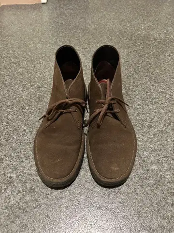 클락스 오리지널스 데저트 부츠 브라운 스웨이드