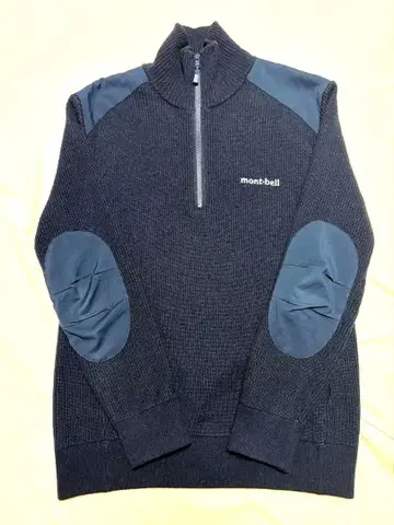 mont-bell 미텔레기 하프 지퍼 컴뱃 스웨터 네이비