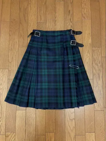 새상품급 오닐 오브 더블린 플리츠 스커트 블랙워치