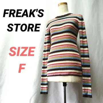 FREAK'S STORE 프릭스스토어 보더 얇은 소재 스웨터 썸홀