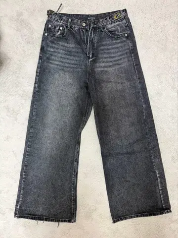 Asapmode 블랙 와이드 팬츠