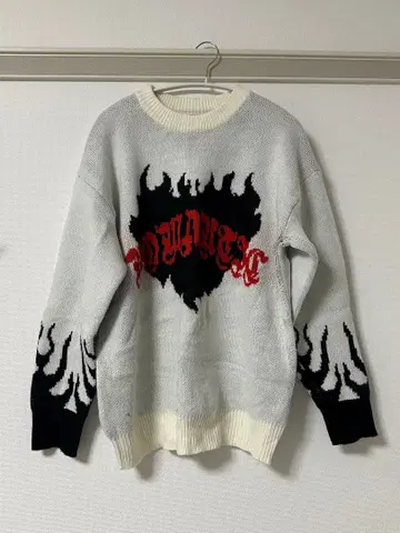 프레임 디자인 니트 스웨터 긴팔