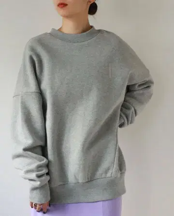 led.tokyo 레드 도쿄 백 리브 맨투맨 풀오버