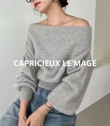 새상품급 CAPRICIEUX LE MAGE FOX 캐시미어 돌먼 니트