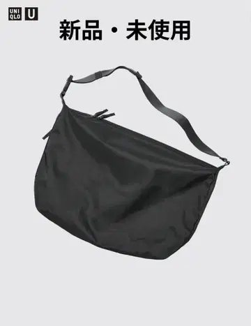 유니클로 U 메신저 숄더백 블랙