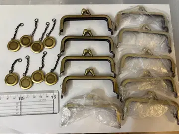 핸드메이드 가마구치 금 도장 케이스