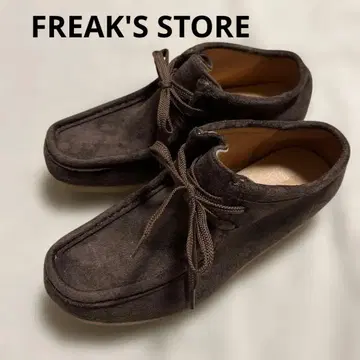 FREAK'S STORE 페이크 스웨이드 모카신 숏부츠 러버 솔