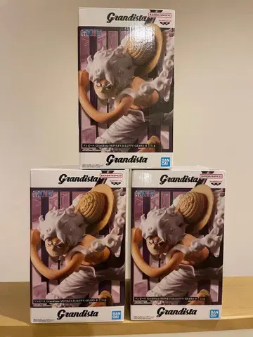 Grandista 원피스 루피 피규어 3체 세트