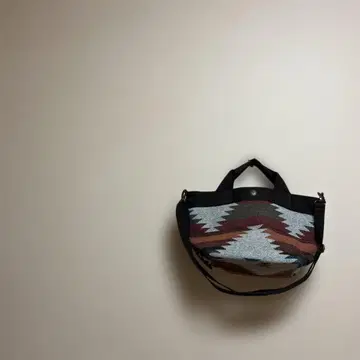 Fish 기하학 패턴 노르딕 무늬 토트백